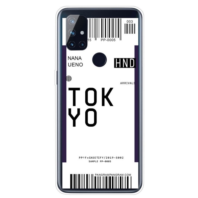 Deksel OnePlus Nord N10 Svart Boarding Pass Tokyo