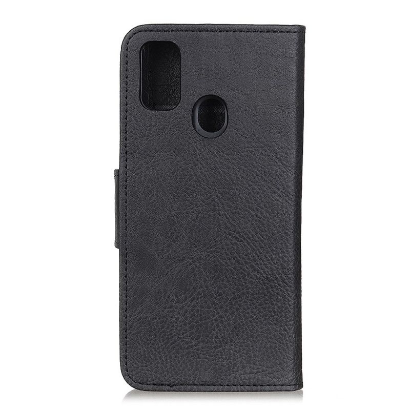 Folio Deksel OnePlus Nord N10 Svart Strukturert Litchi