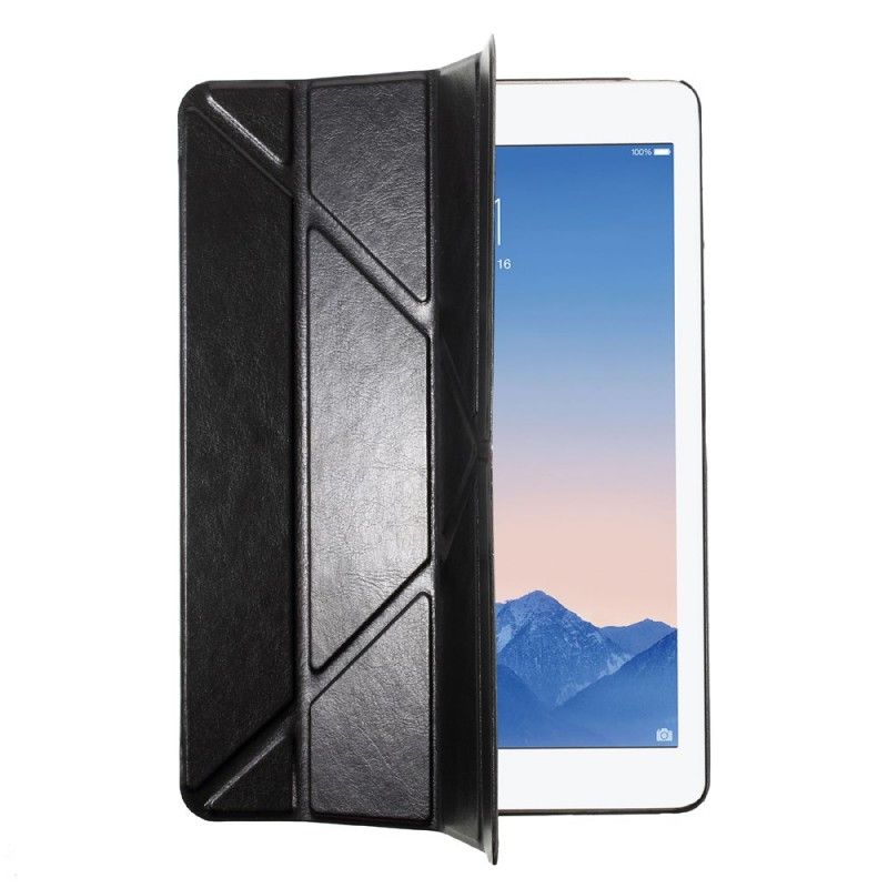 Smart Veske iPad (9.7") Svart Origami Imitert Skinn