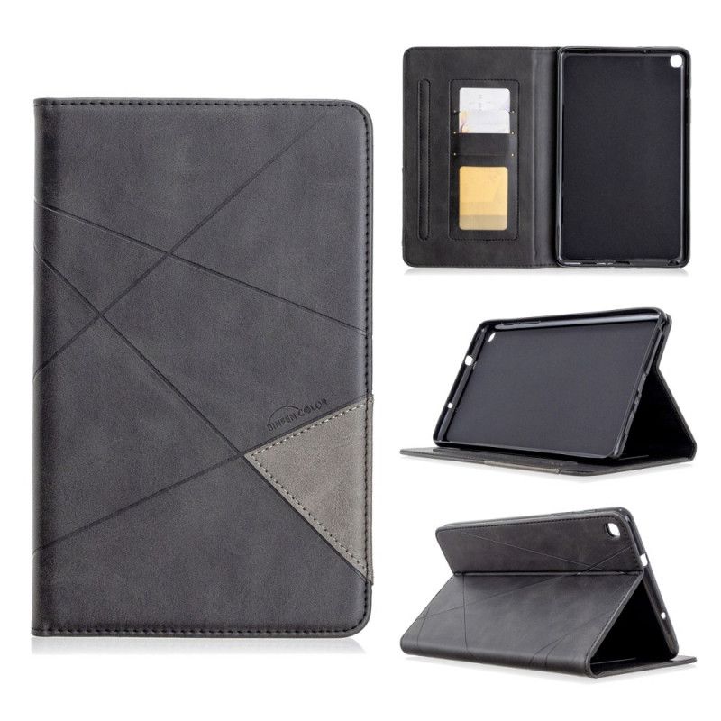 Case Etui Samsung Galaxy Tab A 8" (2019) Svart Geometriske Former