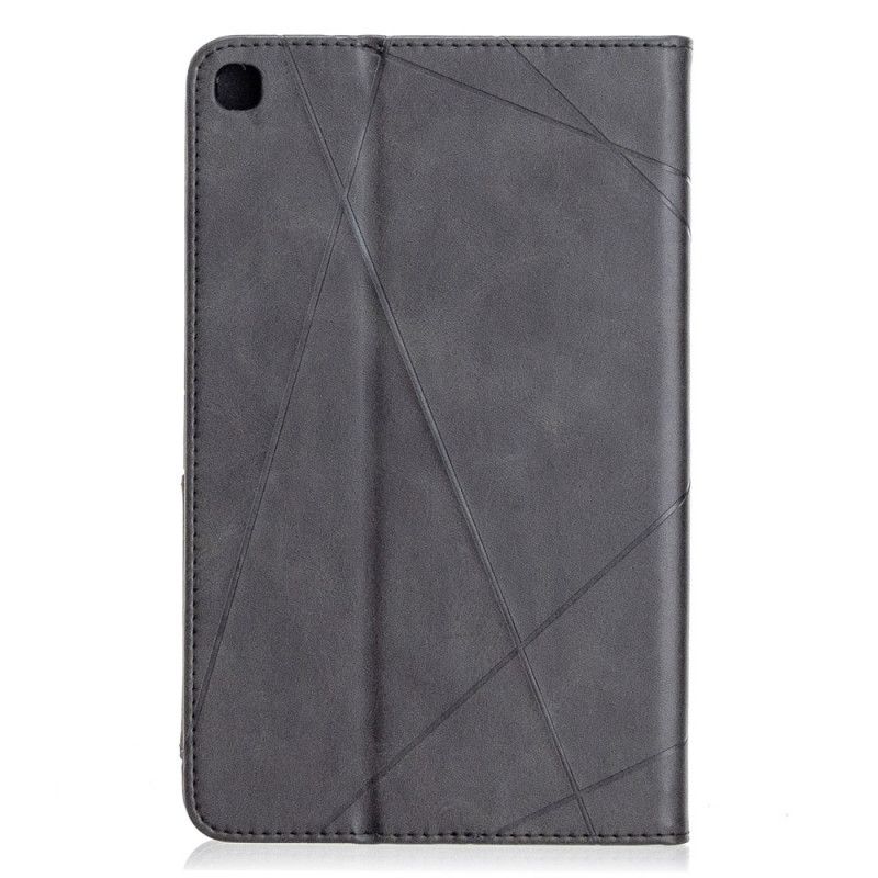 Case Etui Samsung Galaxy Tab A 8" (2019) Svart Geometriske Former