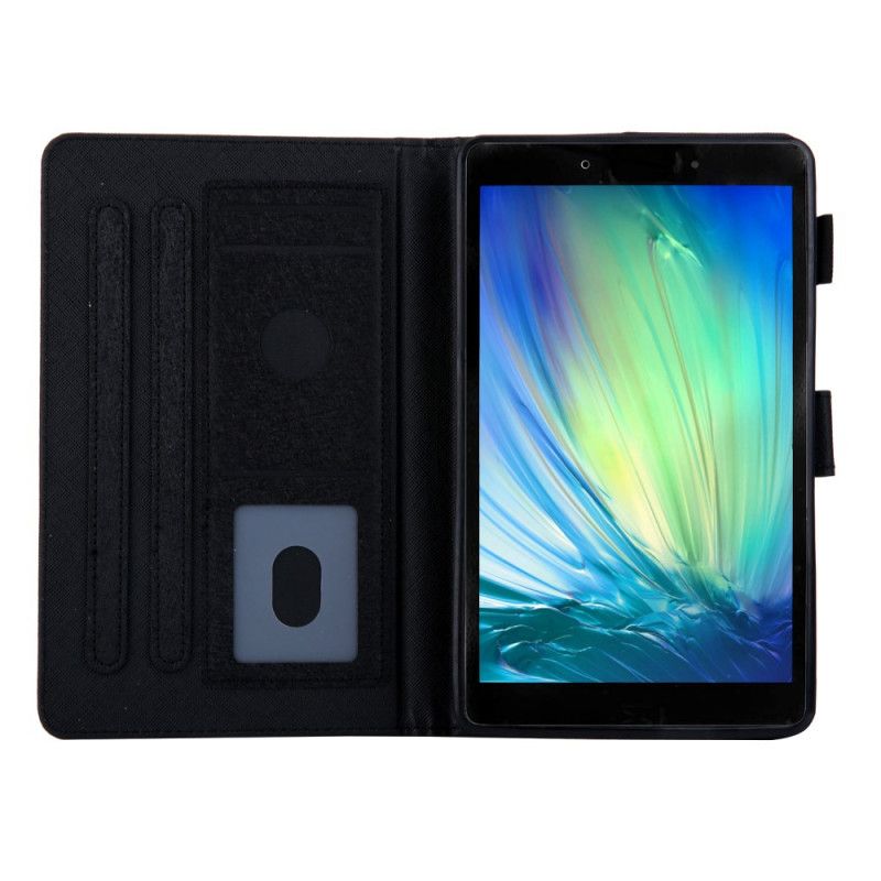 Folio Deksel Samsung Galaxy Tab A 8" (2019) Svart Teppetekstur