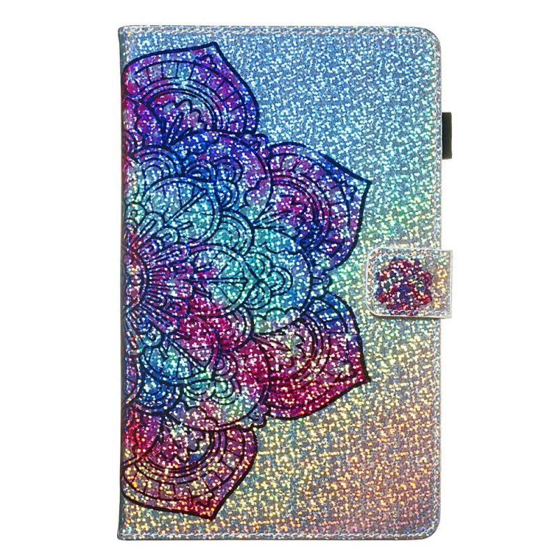 Lærdeksel Folio Deksel Samsung Galaxy Tab A 8" (2019) Mobildeksel Glittermandala