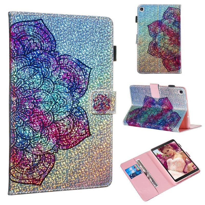 Lærdeksel Folio Deksel Samsung Galaxy Tab A 8" (2019) Mobildeksel Glittermandala