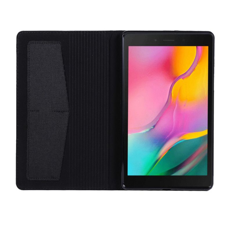 Lærdeksel Folio Deksel Samsung Galaxy Tab A 8" (2019) Svart Mobildeksel Vevd Tekstur