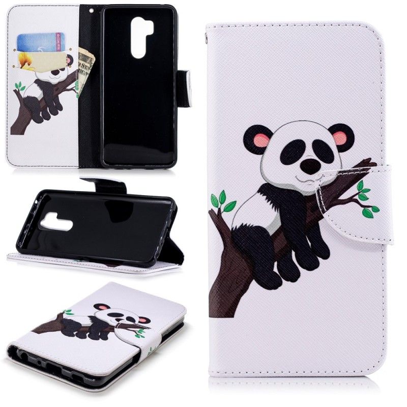 Folio Deksel LG G7 ThinQ Lat Panda Anti-fall