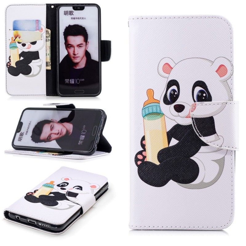 Folio Deksel Honor 10 Babypanda Beskyttelse