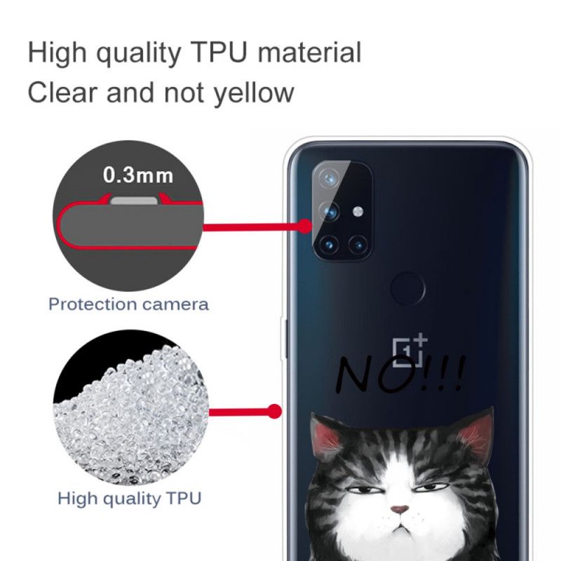 Deksel for OnePlus Nord N100 Katten Som Sier Nei