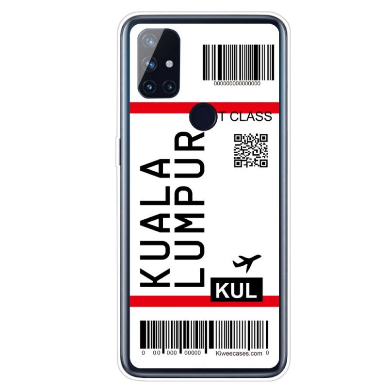 Deksel OnePlus Nord N100 Ombordstigningskort Til Kuala Lumpur