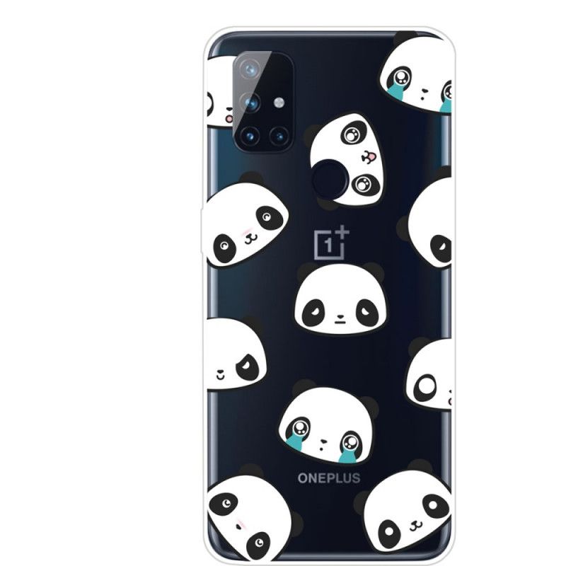 Deksel OnePlus Nord N100 Sentimentale Pandaer Anti-fall