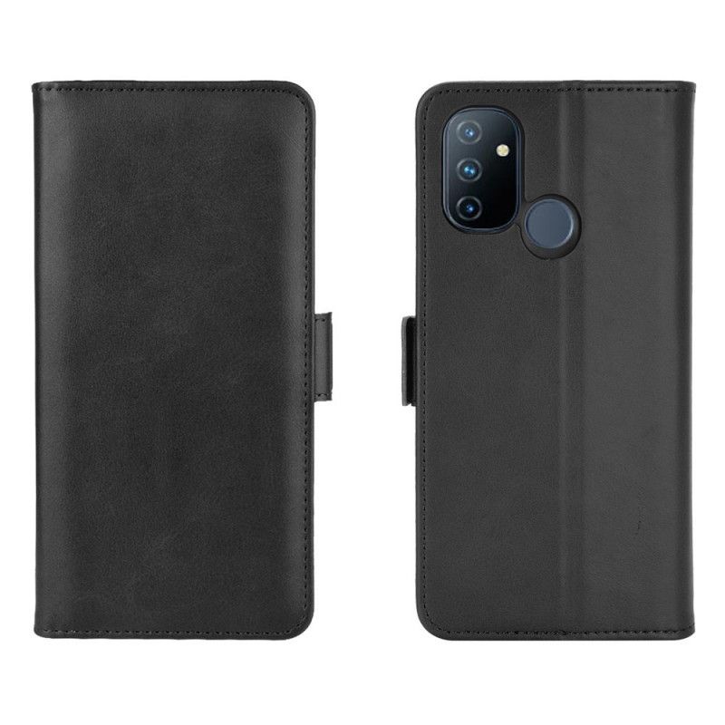 Folio Deksel for OnePlus Nord N100 Svart Dobbel Klaff