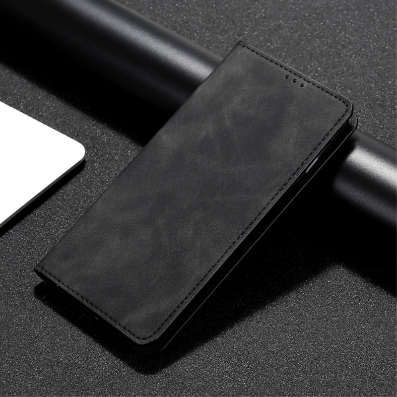 Folio Deksel for OnePlus Nord N100 Svart Silkeaktig Skinneffekt