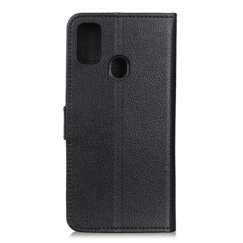 Folio Deksel for OnePlus Nord N100 Svart Tradisjonelt Litchi