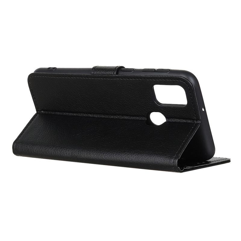 Folio Deksel for OnePlus Nord N100 Svart Tradisjonelt Litchi