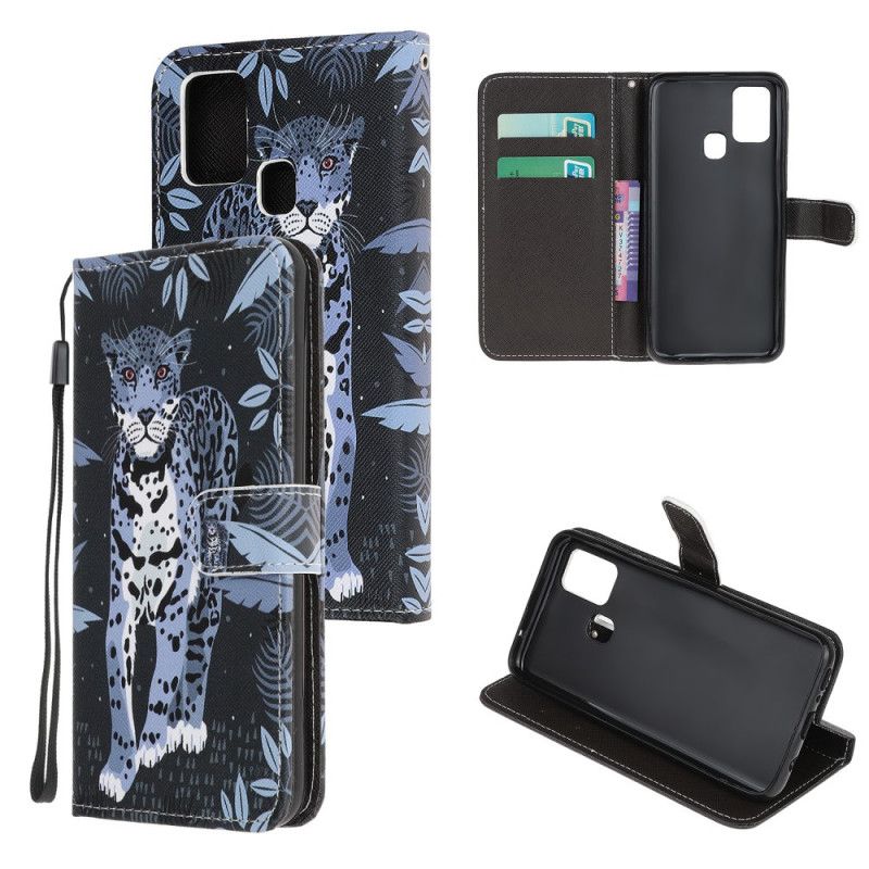 Folio Deksel OnePlus Nord N100 Leopard Med Tanga