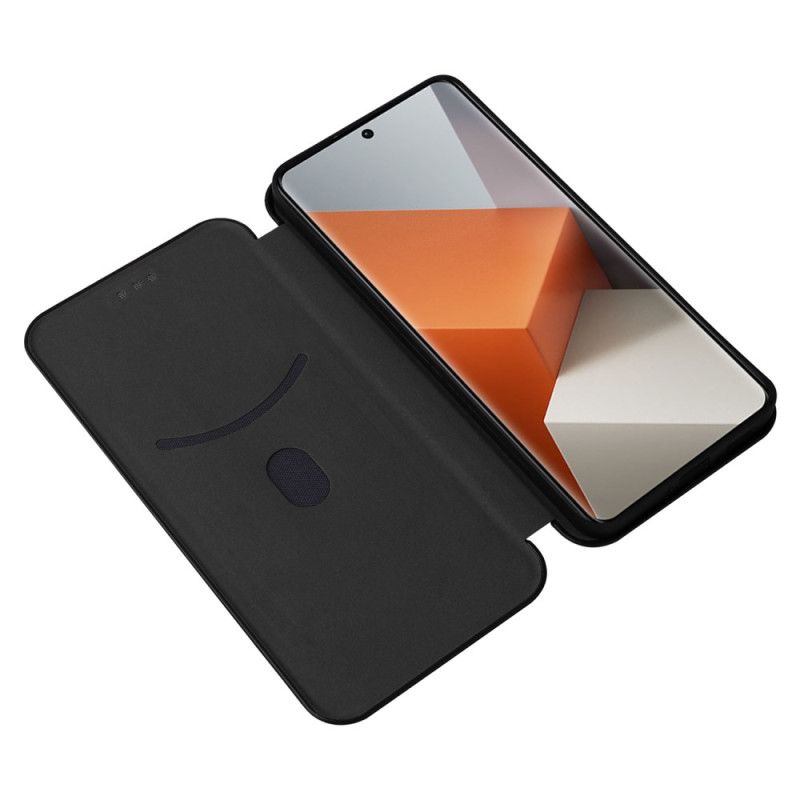 Folio Deksel Lær Xiaomi Redmi Note 13 Pro Plus 5g Mobildeksel Karbonfiber