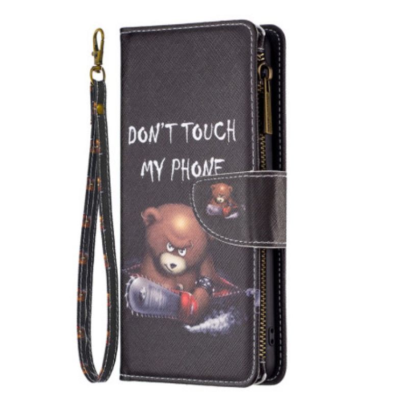 Folio Deksel Xiaomi Redmi Note 13 Pro Plus 5g Dangerous Bear Wallet Beskyttelse Deksel