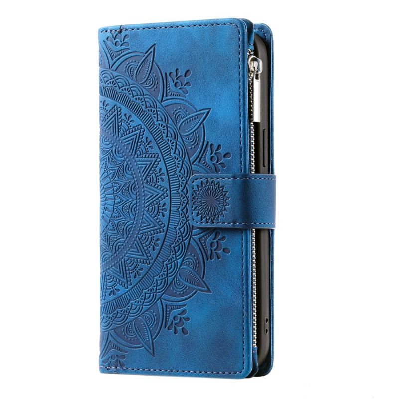 Lærdeksel Folio Deksel Xiaomi Redmi Note 13 Pro Plus 5g Mandala Strap Lommebok