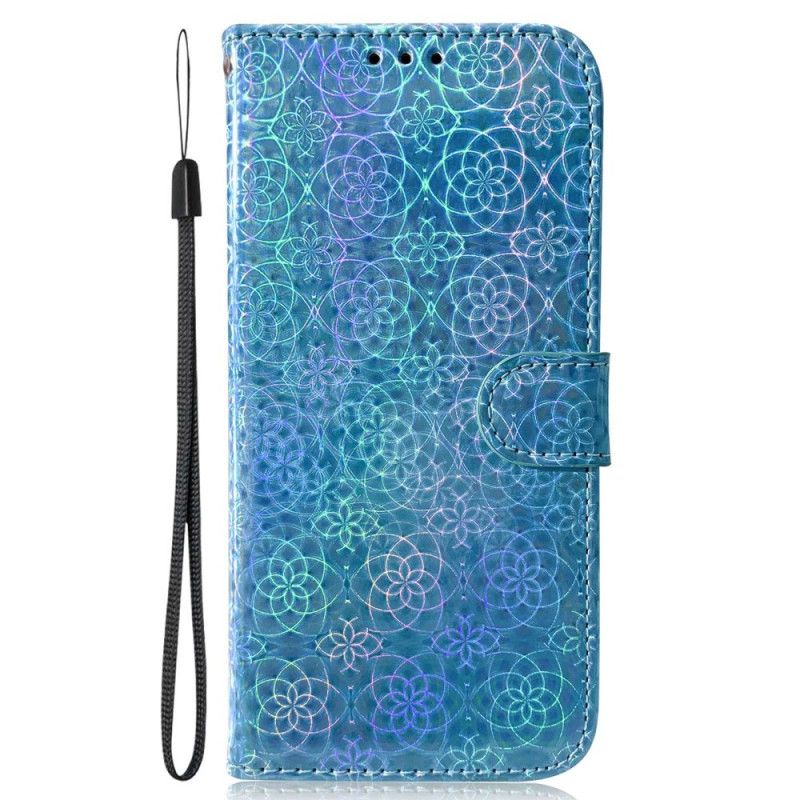 Lærdeksel Folio Deksel Xiaomi Redmi Note 13 Pro Plus 5g Strappy Disco Style