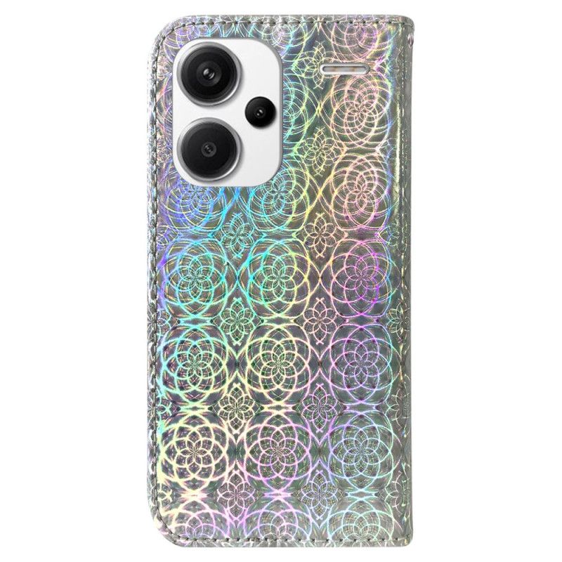 Lærdeksel Folio Deksel Xiaomi Redmi Note 13 Pro Plus 5g Strappy Disco Style