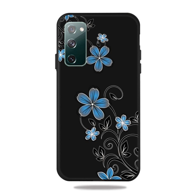 Deksel for Samsung Galaxy S20 FE Blå Blomster