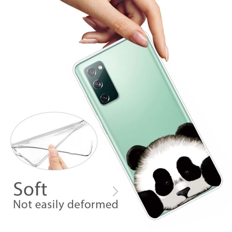 Deksel for Samsung Galaxy S20 FE Gjennomsiktig Panda