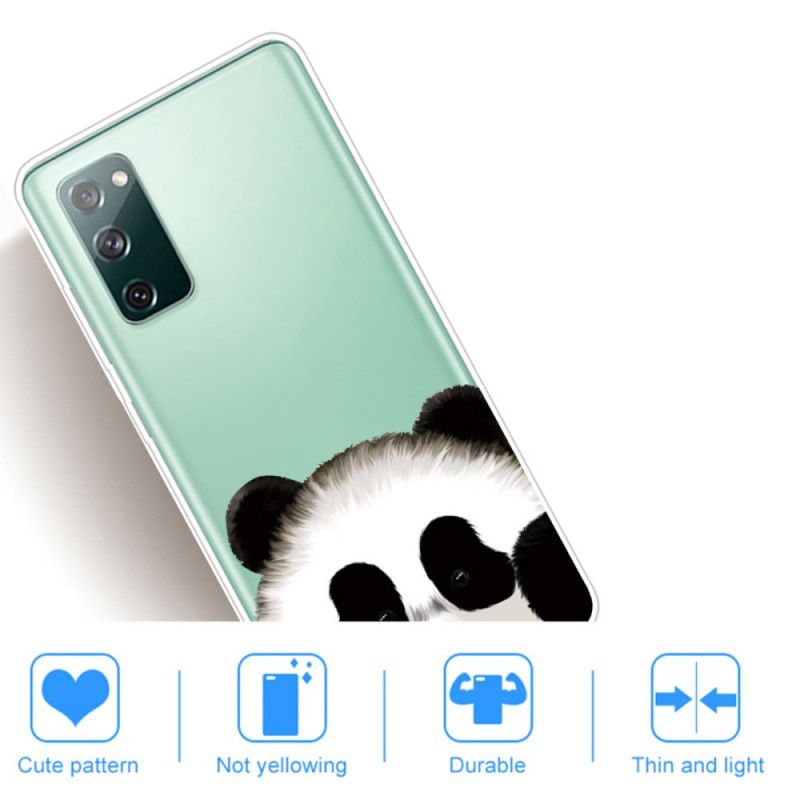 Deksel for Samsung Galaxy S20 FE Gjennomsiktig Panda