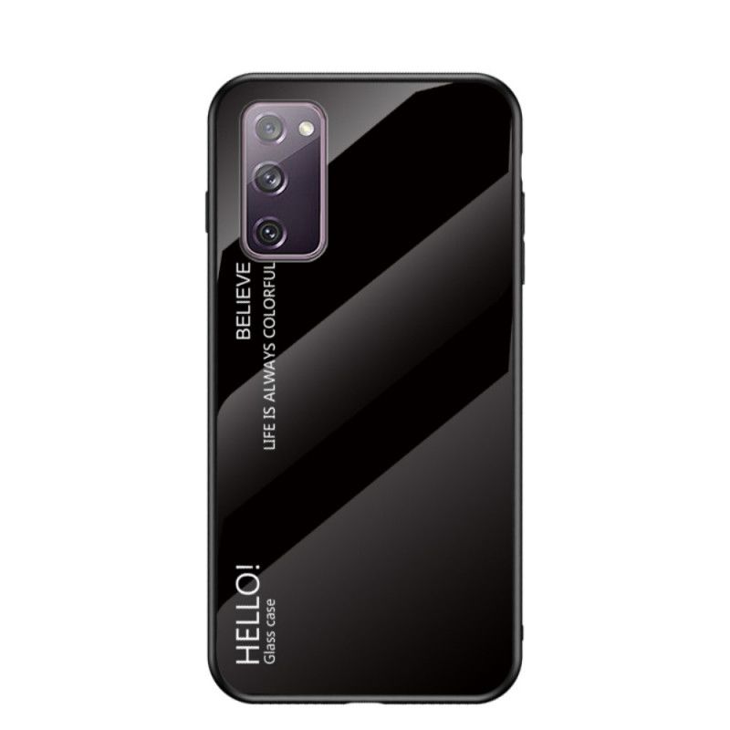 Deksel for Samsung Galaxy S20 FE Svart Hei Herdet Glass