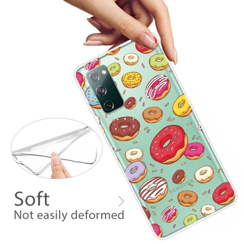 Deksel Samsung Galaxy S20 FE Mobildeksel Kjærlighetsdoughnuts