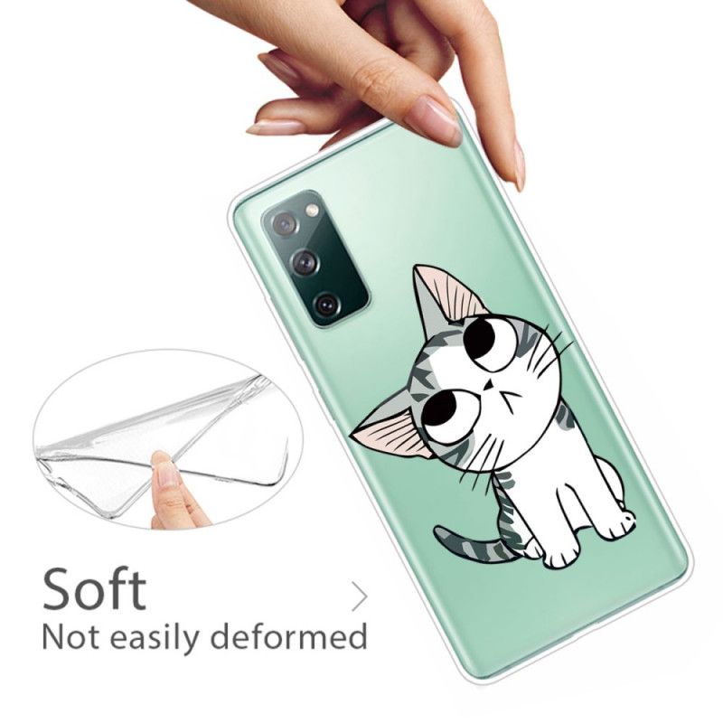 Deksel Samsung Galaxy S20 FE Sjarmerende Katt Beskyttelse