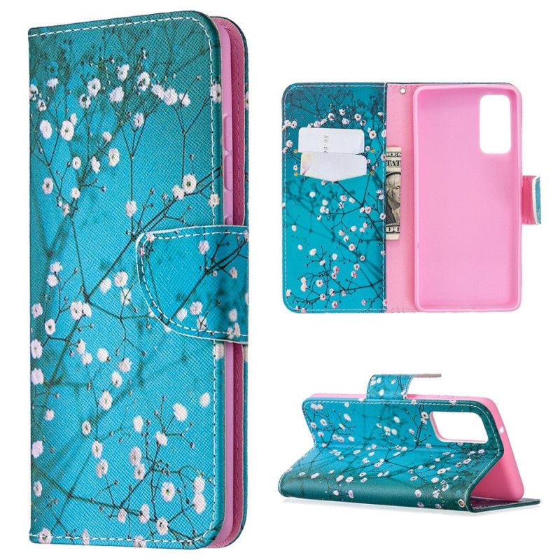 Folio Deksel for Samsung Galaxy S20 FE Blomstrende Tre