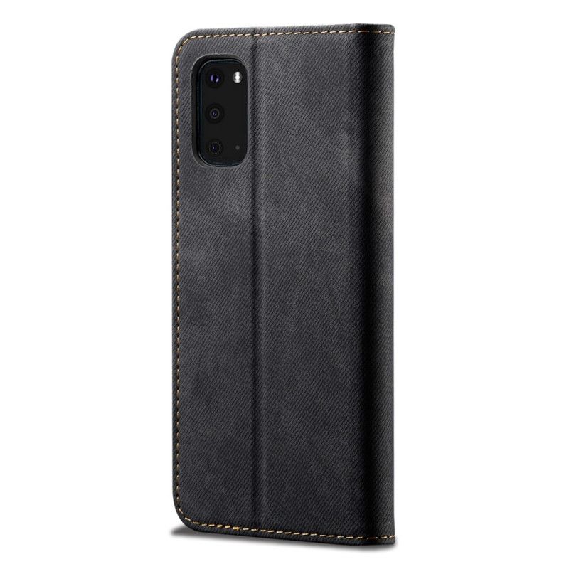 Folio Deksel for Samsung Galaxy S20 FE Svart Jeansstoff