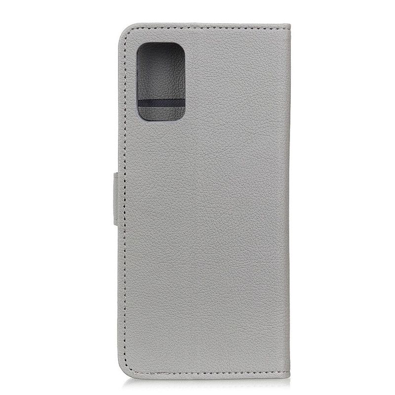 Folio Deksel for Samsung Galaxy S20 FE Svart Strukturert Litchi