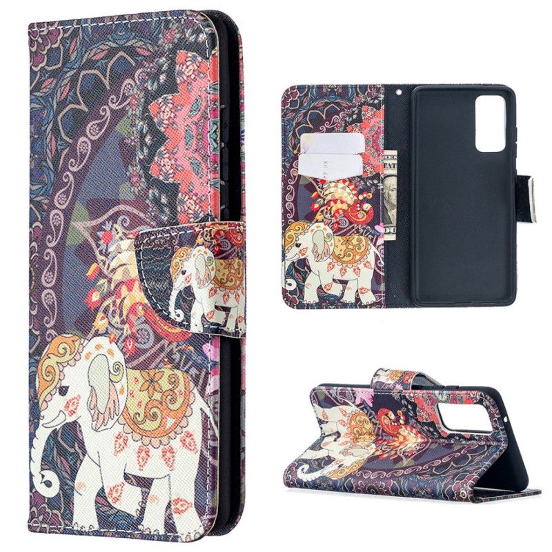 Folio Deksel Samsung Galaxy S20 FE Etnisk Elefantmandala