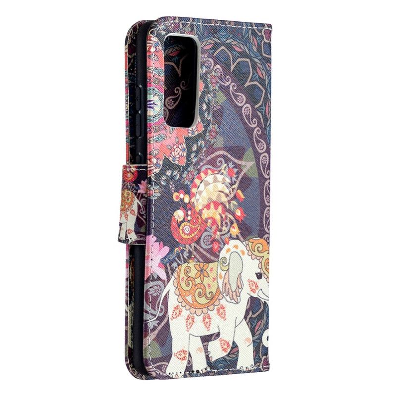 Folio Deksel Samsung Galaxy S20 FE Etnisk Elefantmandala