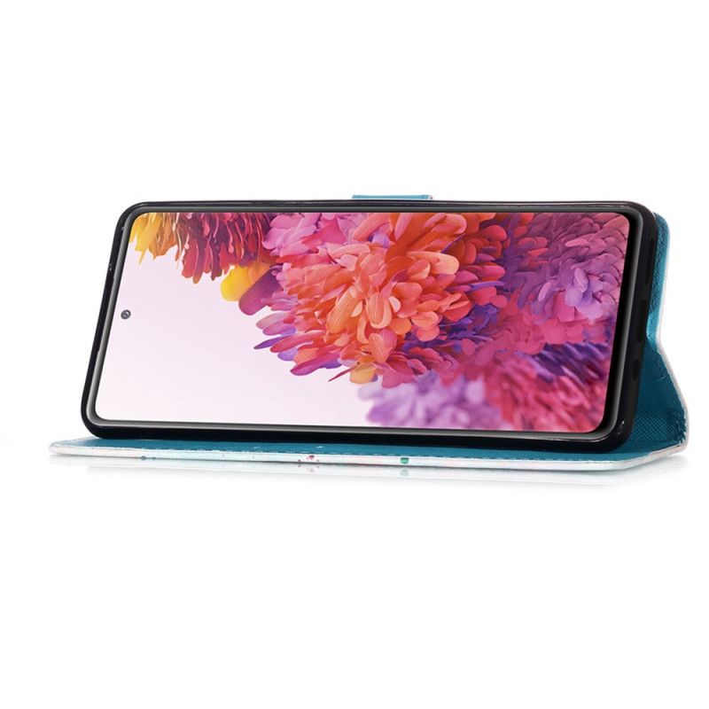 Folio Deksel Samsung Galaxy S20 FE Gyldne Sommerfugler