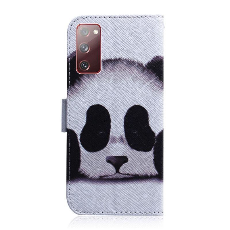 Folio Deksel Samsung Galaxy S20 FE Panda Ansikt Anti-fall