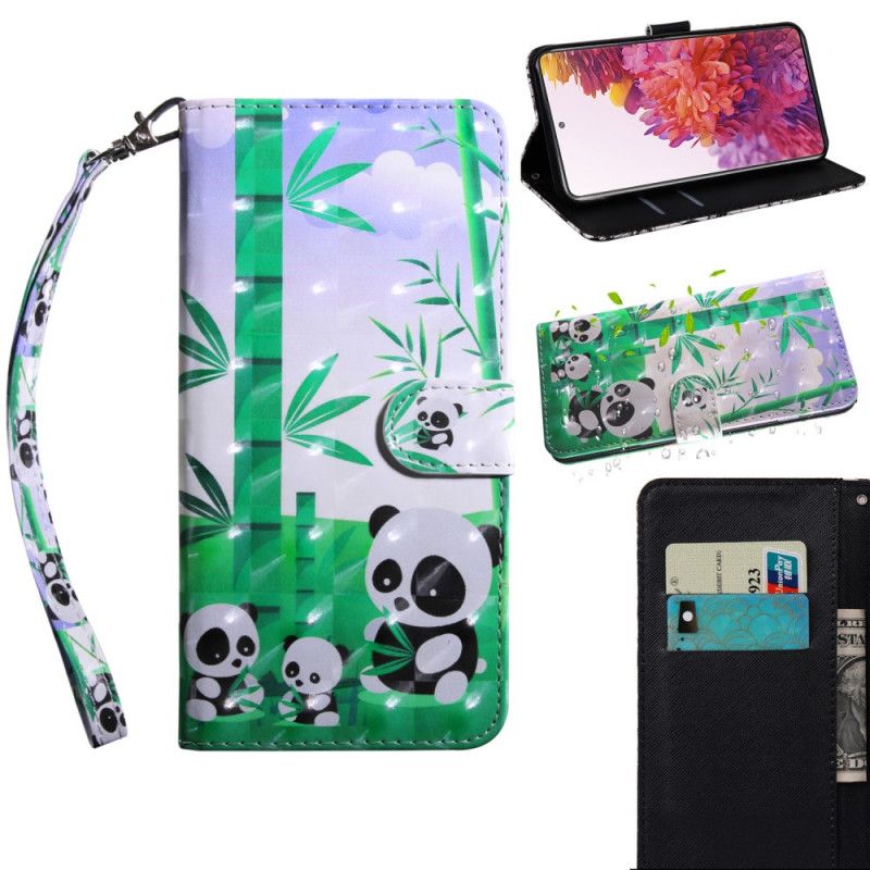 Folio Deksel Samsung Galaxy S20 FE Pandas Familie