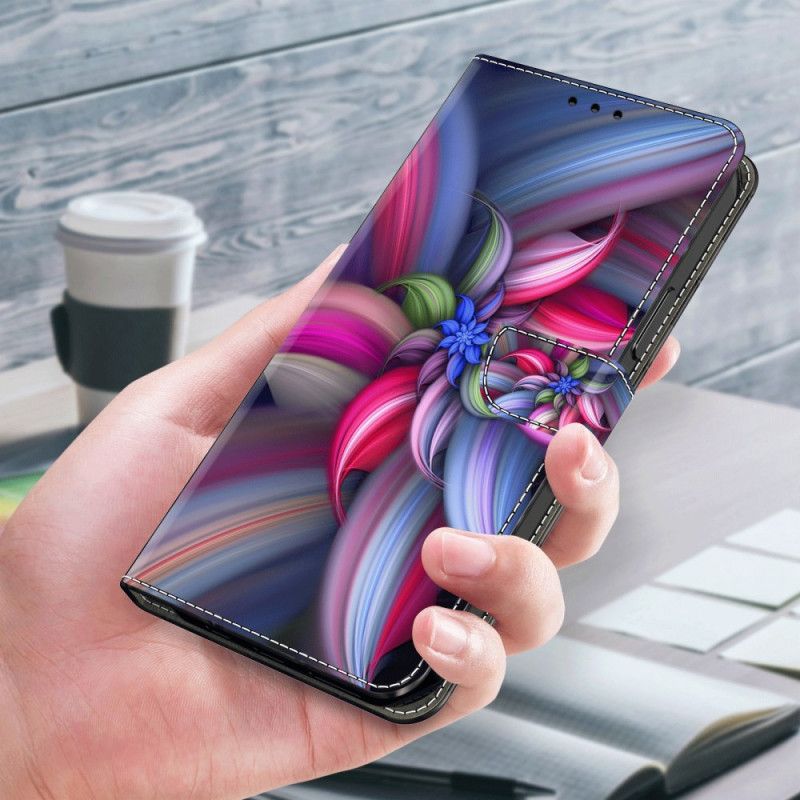 Folio Deksel Oppo A98 5g Fargerike Blomster