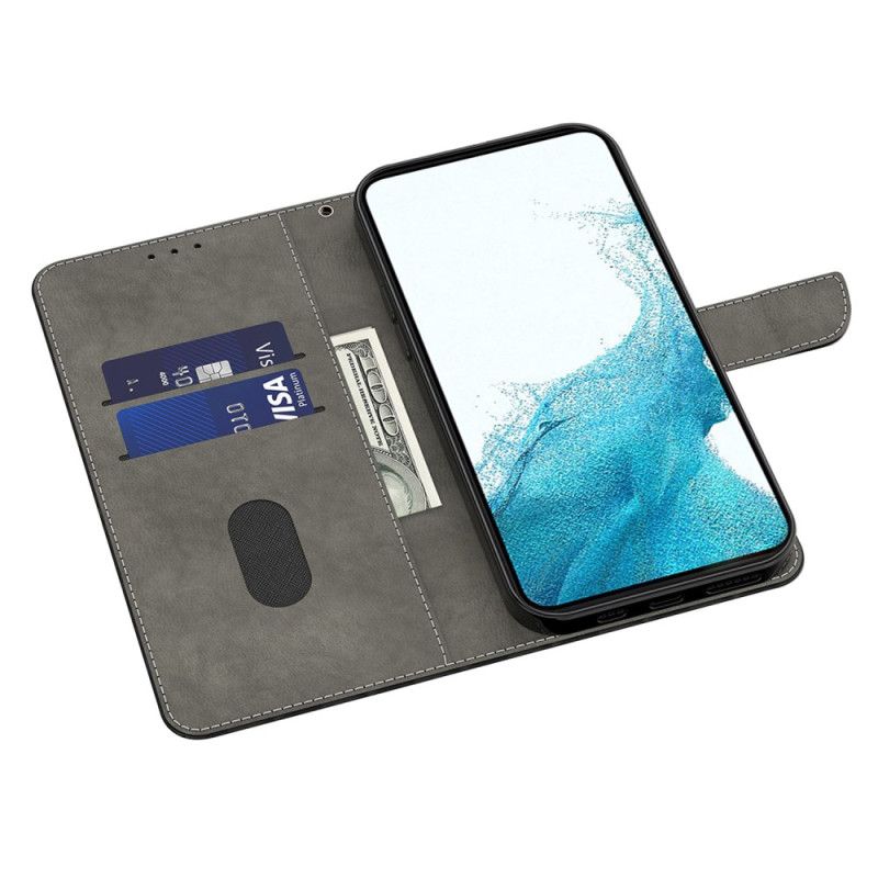 Folio Deksel Oppo A98 5g Gylden Omriss