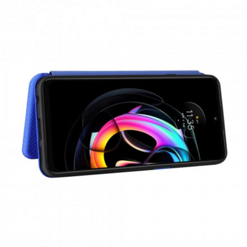 Folio Deksel Motorola Edge 20 Lite Farget Karbon Silikon