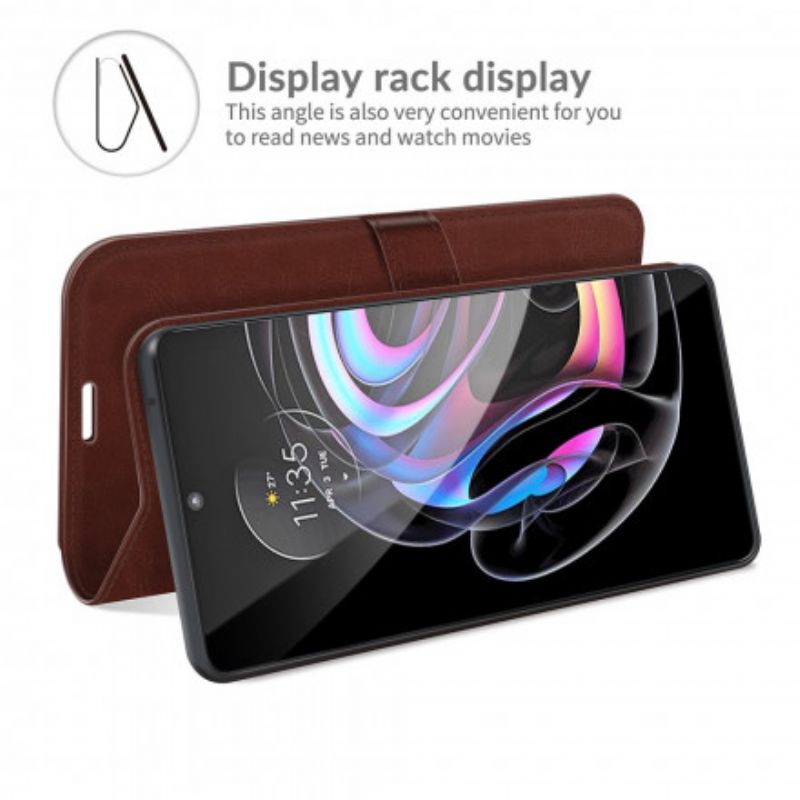 Folio Deksel Motorola Edge 20 Lite Faux Leather Ultra