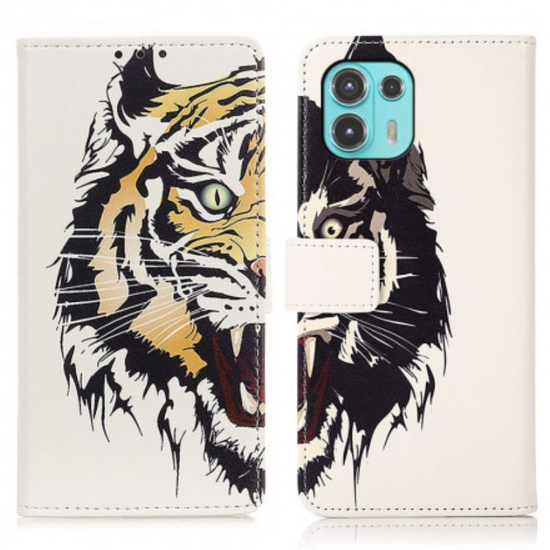 Folio Deksel Motorola Edge 20 Lite Fierce Tiger