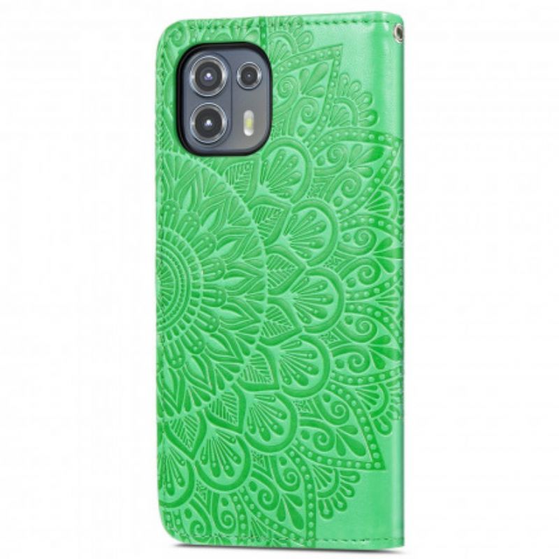 Folio Deksel Motorola Edge 20 Lite Tribal Leaves