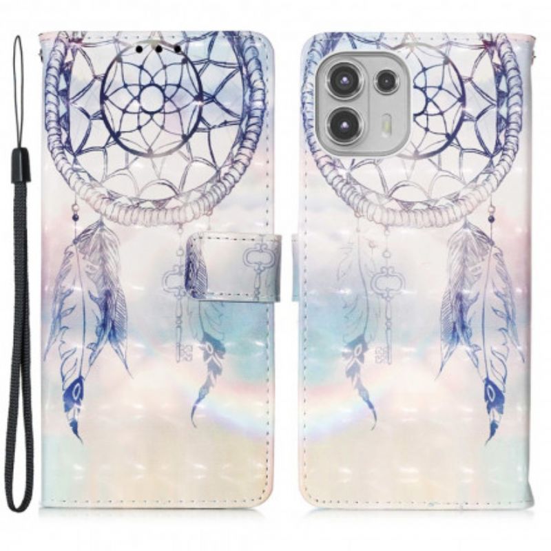 Folio Deksel Motorola Edge 20 Lite Watercolor Dream Catcher