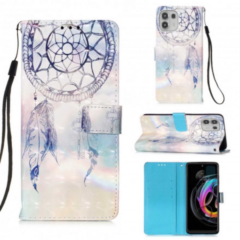 Folio Deksel Motorola Edge 20 Lite Watercolor Dream Catcher