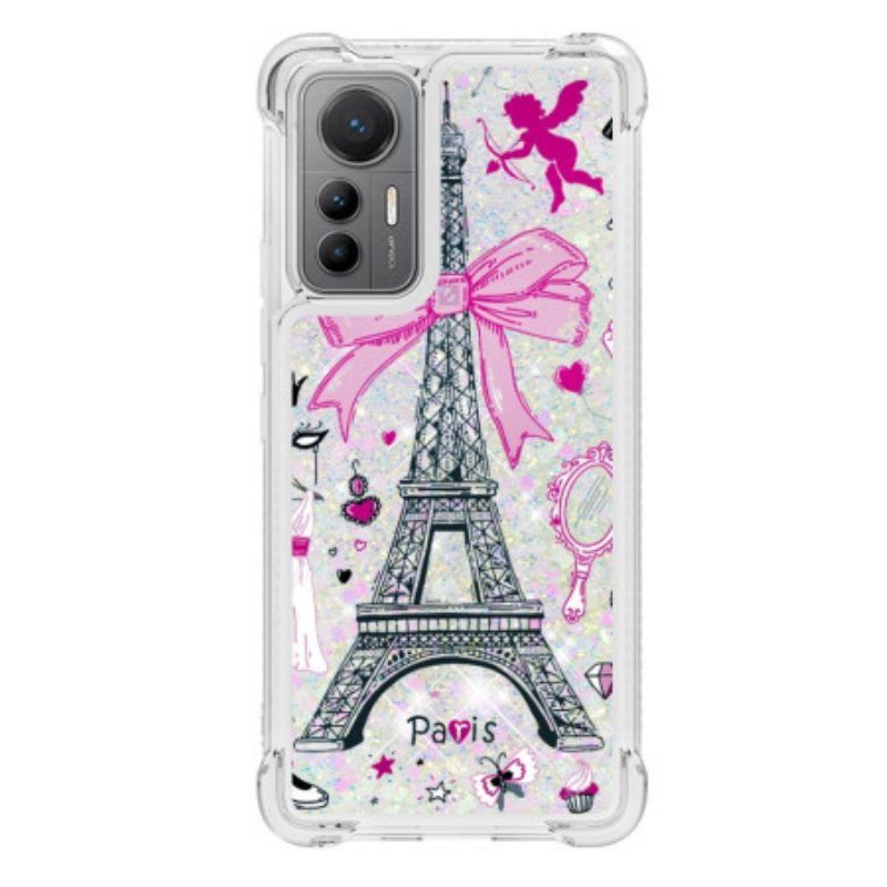 Deksel Til Xiaomi 12 Lite Eiffeltårnets Paljetter