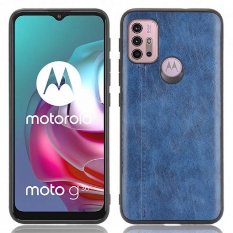 Deksel Moto G30 / G10 Couture Skinneffekt