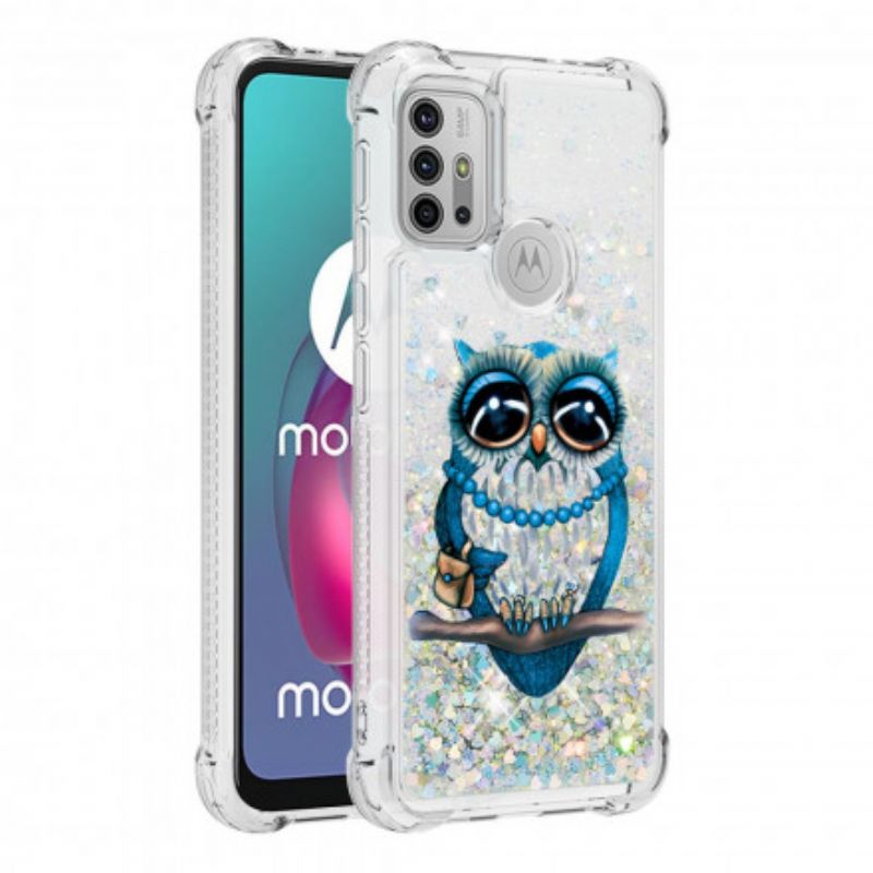Deksel Moto G30 / G10 Miss Glitter Owl