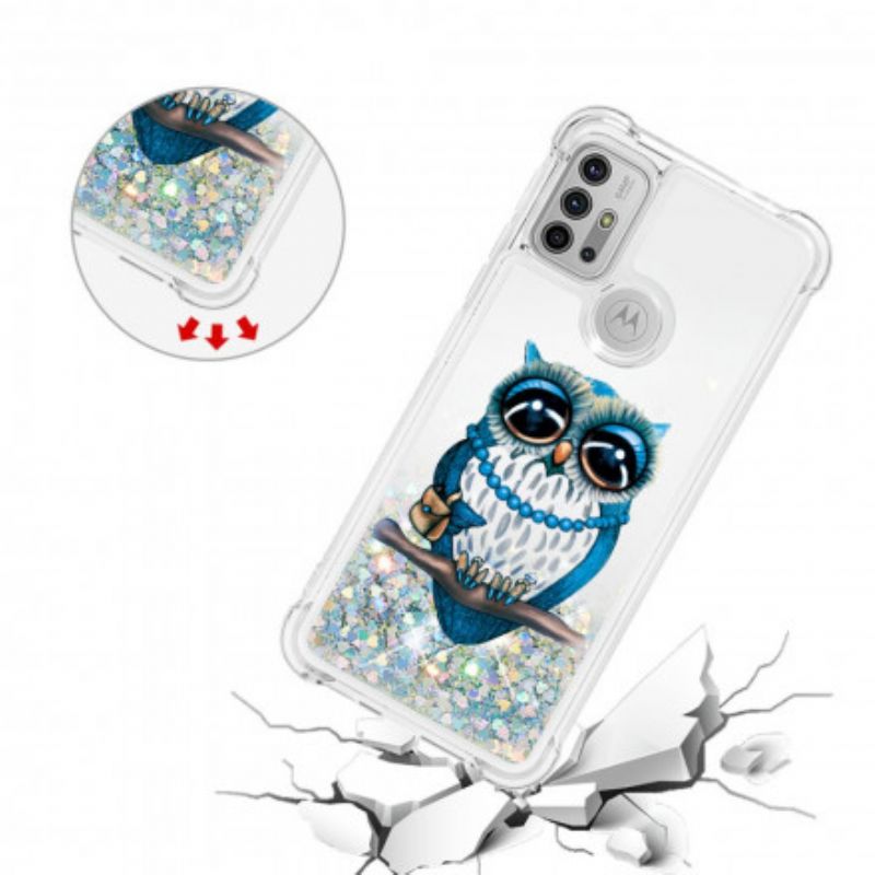 Deksel Moto G30 / G10 Miss Glitter Owl